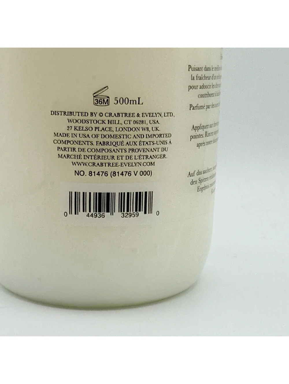 Crabtree Evelyn Citron Honey Coriander Hair Conditioner 16.9oz NOS